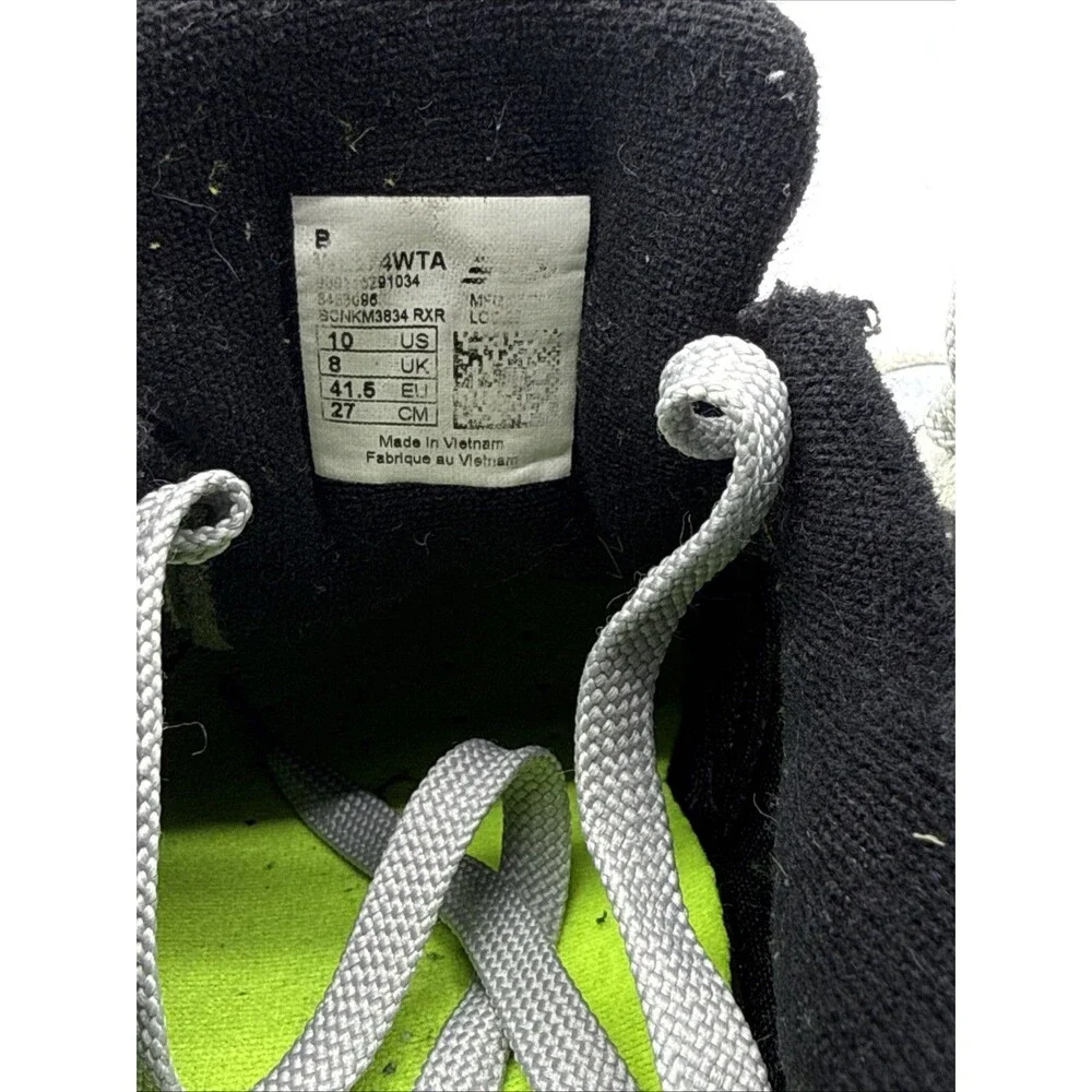 New Balance 9.5B 574 women's sneakers Shoes Gray Black Neon Yellow